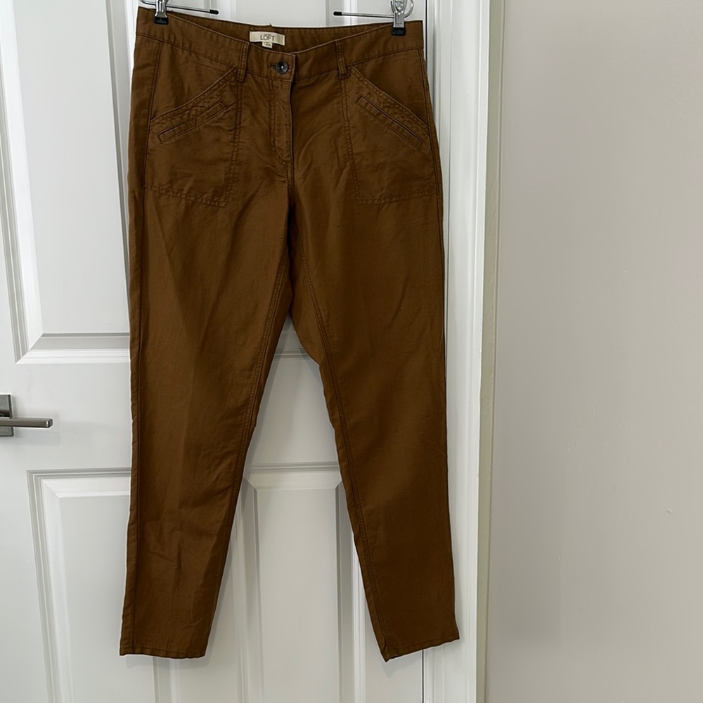 Ann Taylor LOFT Light Brown (Nutmeg) Trousers